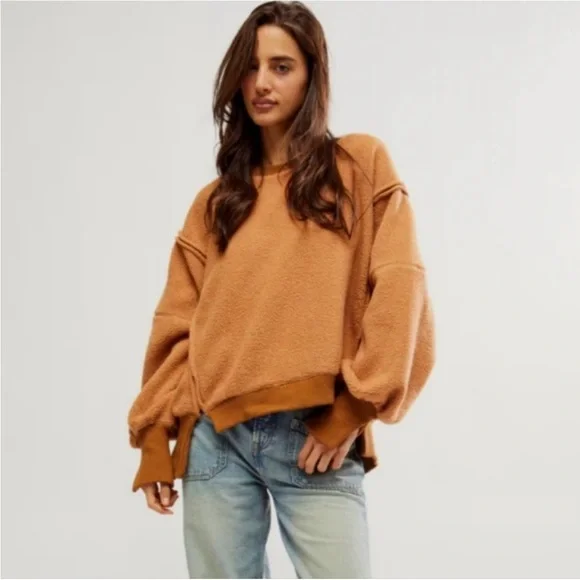 Free People We the Free Cozy Camden Pullover | Sandstorm - Picture 1 of 4